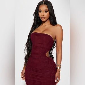 Ruched Mini Dress